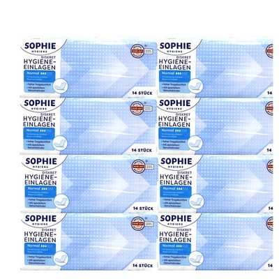 8x14 Sophie Diskret Hygiene-Einlagen Normal leichte-mittlere Blasenschwäche