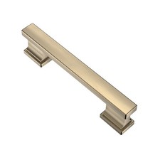 15 Pack Brushed Antique Brass Cabinet Pulls, 3-3/4 Inch 96mm Hole Centers Ki...