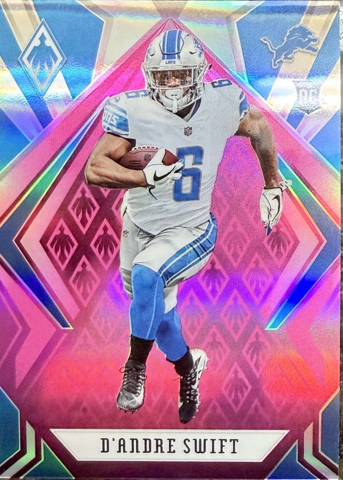 2020 Panini Phoenix Pink D'Andre Swift Rookie #109 Detroit Lions #156/199