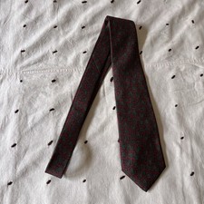 J Press Paisley Foulard Tie The Burlington Knot Mens Red