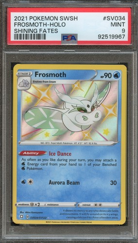 PM - 2021 - POKEMON SWSH - SHINING FATES - #SV034 - FROSMOTH-HOLO - PSA 9 (MINT) - Picture 1 of 2