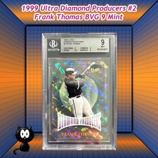 1999 Fleer Ultra Diamond Producers Die-Cut Acetate #2 Frank Thomas BVG 9 Mint