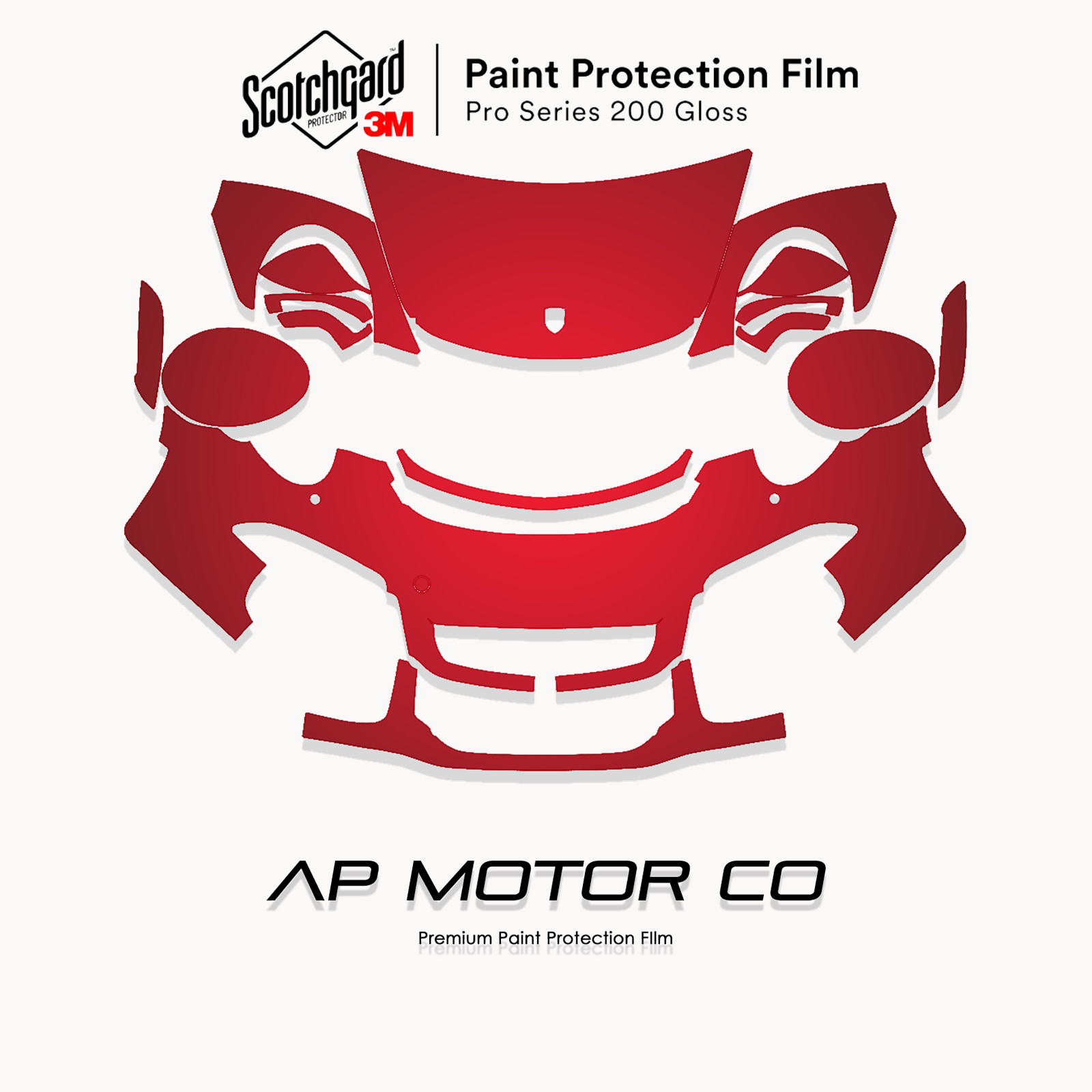 Porsche 911 GT3 2013-2016 Paint protection films Set