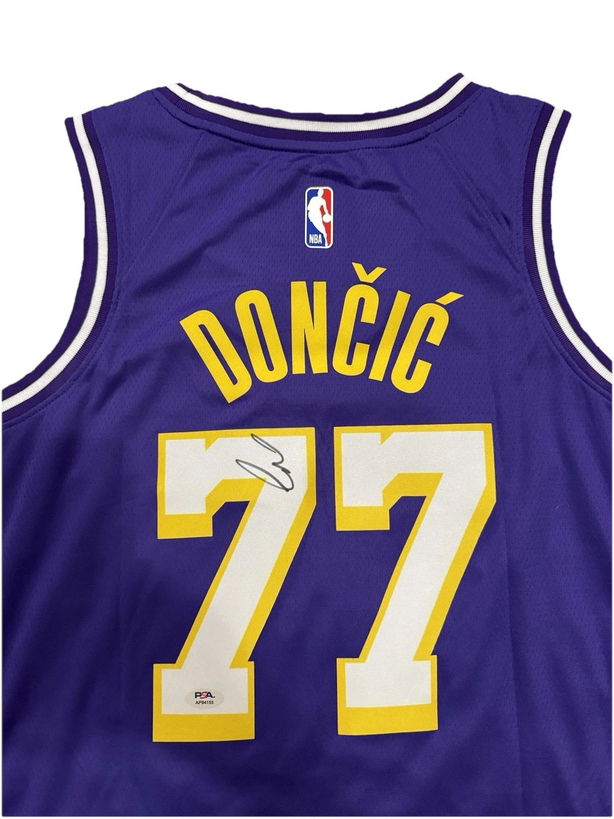 Luka Doncic signed autographed Los Angeles Lakers jersey PSA/DNA COA