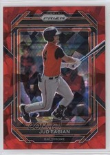 2023 Panini Prizm Red Ice Prizm Jud Fabian #165 7ng