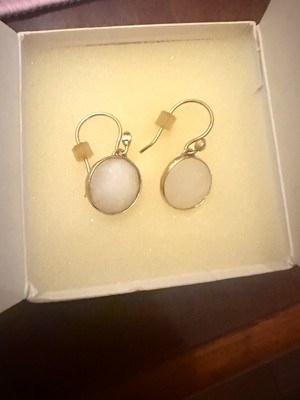 Stella & Dot Round Dangle Drop Hook Earrings