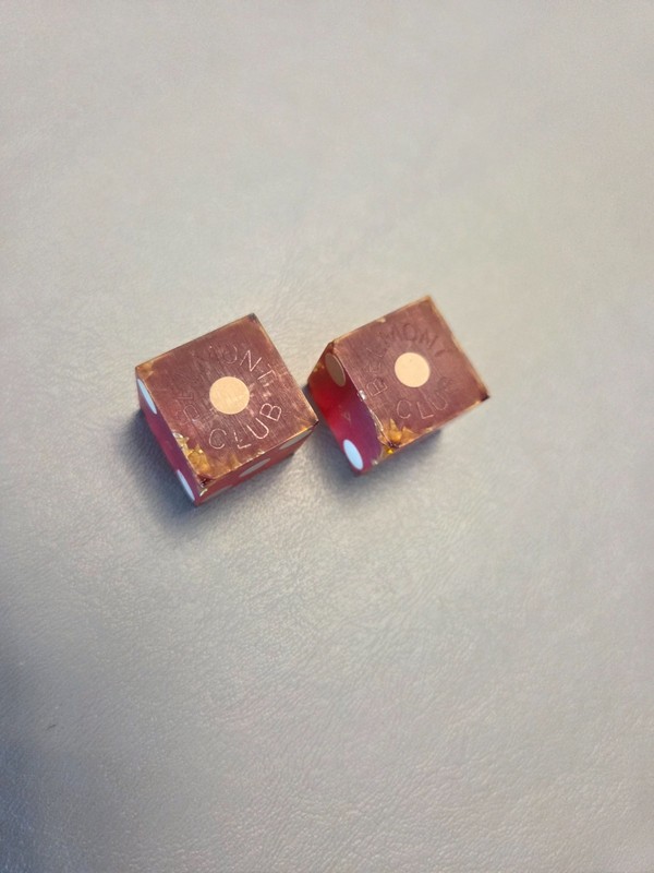 Belmont Club Dice (2), Newport, Ky. Illegal Gambling, 1940's-1954- Rare 