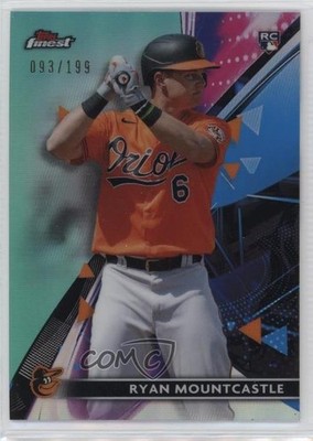 2021 Topps Finest Aqua Refractor 93/199 Ryan Mountcastle #2 Rookie RC 0rd2