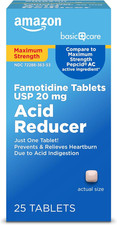 Maximum Strength Famotidine Tablets 20 Mg, Acid Reducer for Heartburn Relief, He