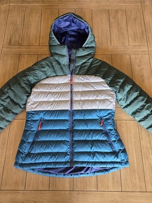 LL Bean Women's Colorblock Everyday Down Jacket Petite Large
