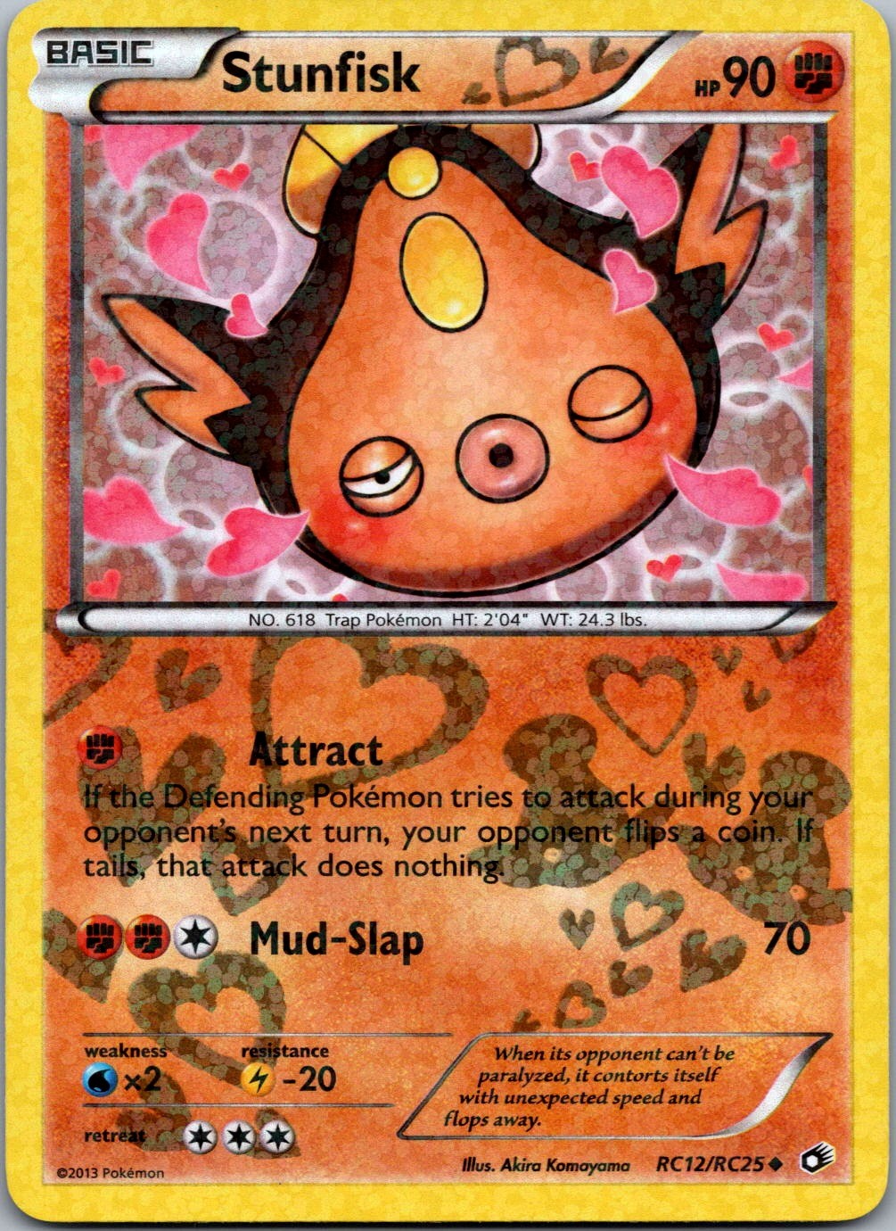 Stunfisk RC12/RC25 Legendary Treasures: Radiant Collection Uncommon Holo NM