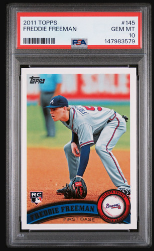 2011 Topps #145 Freddie Freeman Rookie PSA GEM MINT 10