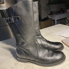 Russell & Bromley Urban Mid-Calf Chelsea Boot Black Leather Uk 5/38  Rrp£325