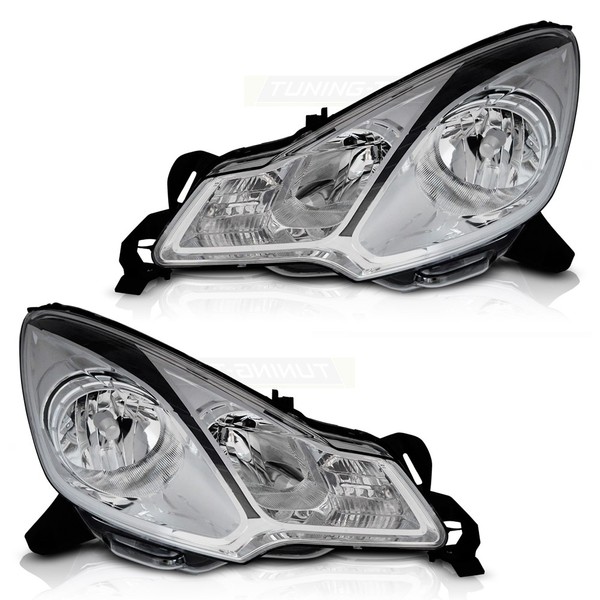 Scheinwerfer Halogen Set FüR Citroen C3 II DS DS3 Bj. 09-19 Stellmotor H1 H7-image