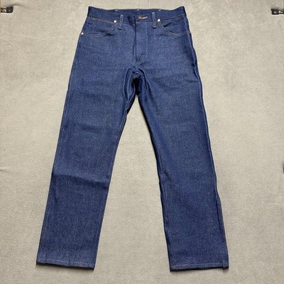 Wrangler Jeans Mens 31x30 Blue Denim 13MWZ Original Cowboy Cut Pro Rodeo READ
