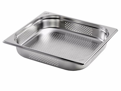 GN Behälter 2/3 perforiert Edelstahl Gastronorm gelocht tiefe 40,65,100,150,200