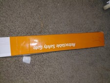 Retractable Safety Gate - Retractable Gate Design, Orange/White Colors