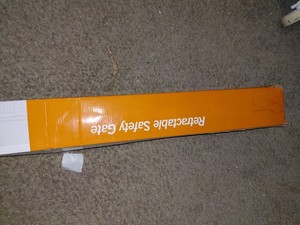Retractable Safety Gate - Retractable Gate Design, Orange/White Colors