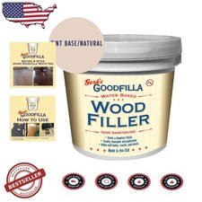 Professional Grade 1 Gallon Wood Filler - Tintable, Sandable, USA Made