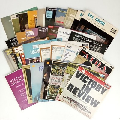 Decca Opera Classical Ballet Vinyl Job Lot x 30 Tenors Pavarotti Vintage Used