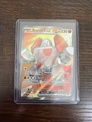 Pokmon TCG Regirock EX 214/182 Destined Rivals Full Art Ultra Rare Holo  Card | eBay