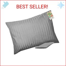 ZPECC Toddler Pillow with Pillowcase - 13x18 Organic Cotton Hypoallergenic Kids