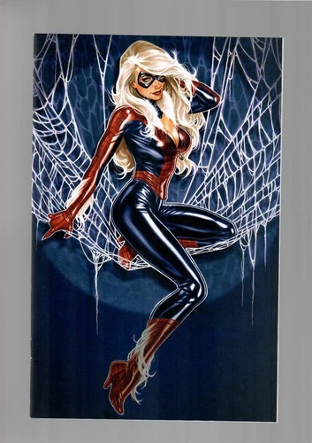AMAZING SPIDERMAN #1 NM 9.4 MARK BROOKS BLUE VIRGIN VARIANT NM BLACK CAT B 2018