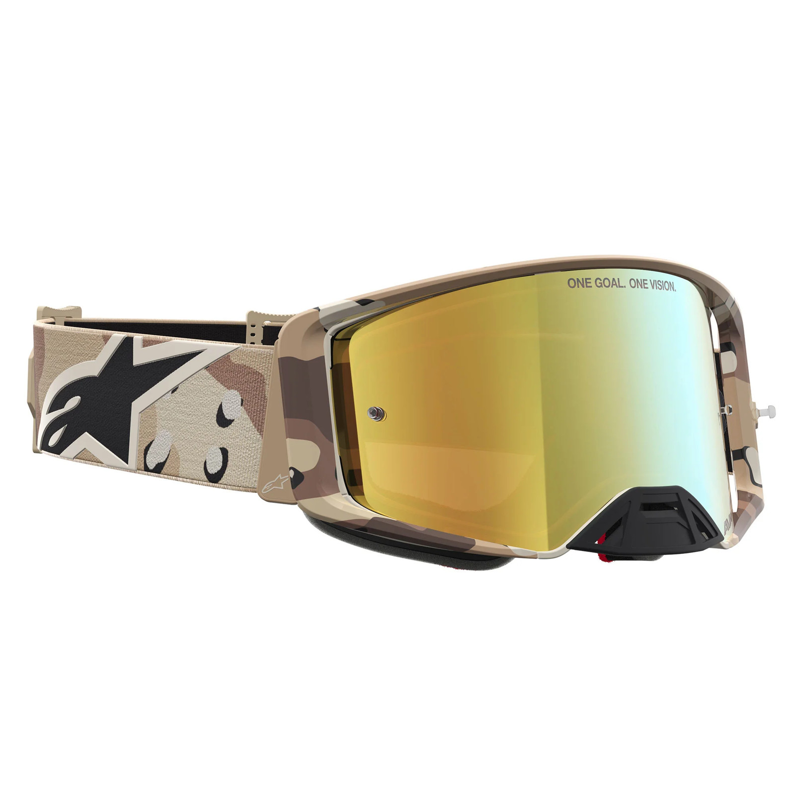 Alpinestars Gold Supertech Lone Goggles Camo Desert Mirror Size: One Size - Image 4
