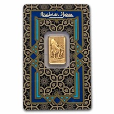 5 gram Gold Bar - PAMP Arabian Horse