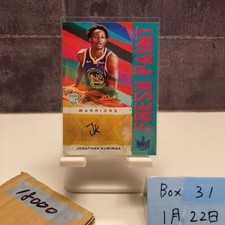 2021-22 Panini Jonathan Kuminga Autograph Card 21/25 Warriors Court Kings