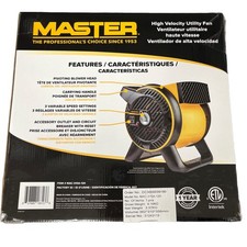 Heavy Duty 3-Speed Utility Blower Fan with Pivoting Head for Home & Garage Use