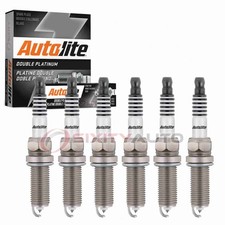 6 pc Autolite Double Platinum Spark Plugs for 2014-2017 Infiniti QX50 op