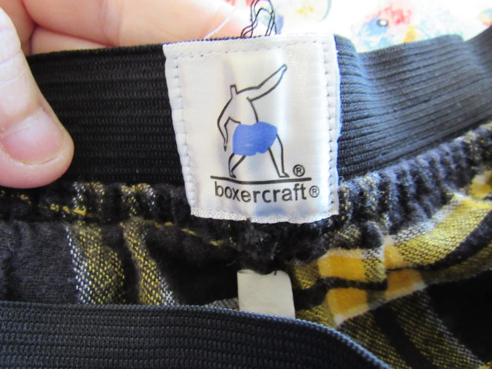 Boxercraft пижамы брюки размер S черный желтый клетку эластичный пояс Southern MISS - Изображение 2 из 4