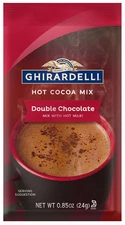 Ghirardelli Double Chocolate Hot Cocoa Mix .85 oz packets 10 pack NEW