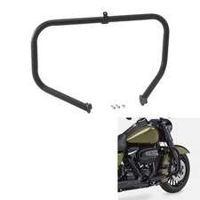 1-1/4" Sand Black Engine Guard Crash Bar Fit For Harley Touring Road Glide 2009+