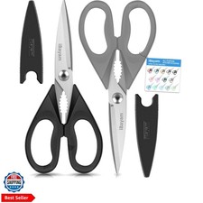 All Purpose Kitchen Scissors, Kitchen Shears with Protective Sheath Durable S...