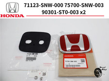 HONDA Original CIVIC FD2 Type-R Kühlergrill Rot Emblem Badge JDM OEM Neu