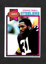 1979 TOPPS FOOTBALL # 411 DONNIE SHELL (RC) PITTSBURGH STEELERS HOF ROOKIE EX-MT
