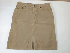 American Eagle Outfitters Corduroy Skirt Women's Sz 8 Cotton Tan 32" Waist