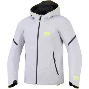 Alpinestars Aeroshell Waterproof Motorcycle Textile Jacket - Grey / Fluo Yellow