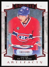 2015-16 Upper Deck Artifacts Jacob de la Rose Rookie Red /399 Canadiens