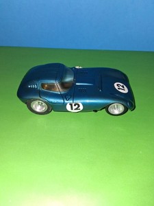 RANNALLI 1/24 VINTAGE BLUE CHEETAH TESTED & RUNNING SLOT CAR HAS BODY WEAR
