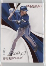 2017 Panini Immaculate Red 13/25 Josh Donaldson #89 0s5