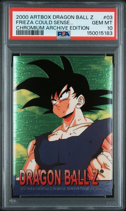 2000 Artbox Dragon Ball Z Goku Chromium Archive #17 PSA 10 GEM MT