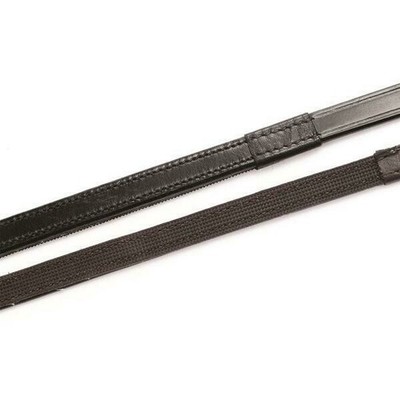FSS Dressurzügel Halb Gummi Innengriff Leder X FULL COB PONY Slimline 1/2''