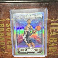 Topps 2025 Chrome Victor Wembanyama Refractor #193 San Antonio Spurs