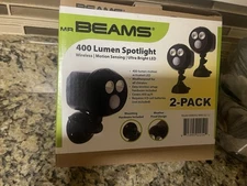 2 pk Mr Beams MB392 400 Lumen Wireless Battery Powered Motion Sensing**NIB