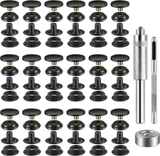 40 Pieces (10 Sets) Snap Fastener Kit Tool 5/8 inches (15mm) Snap Button kit