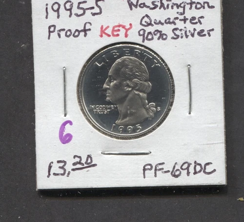 1995-Washington Quarter-Proof-PF-Silver