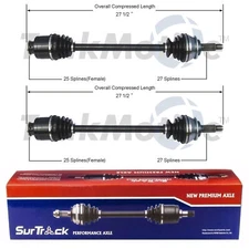 SurTrack Pair Set of 2 Front CV Axle Shafts For Subaru SVX 1992-1994